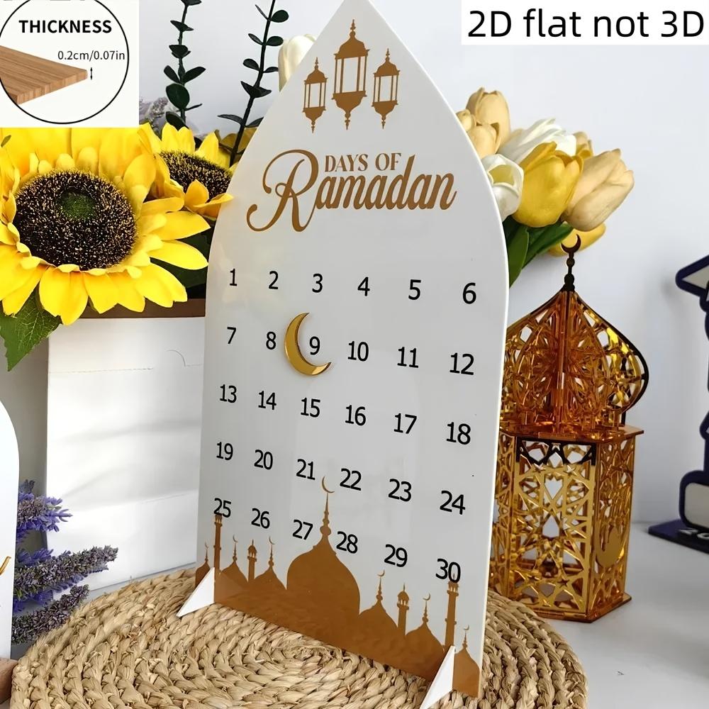 30 Days Ramadan Countdown Calendar 226 Ramadan Calendar Desktop Calendar Ornaments Holiday Decoration Home Decoration