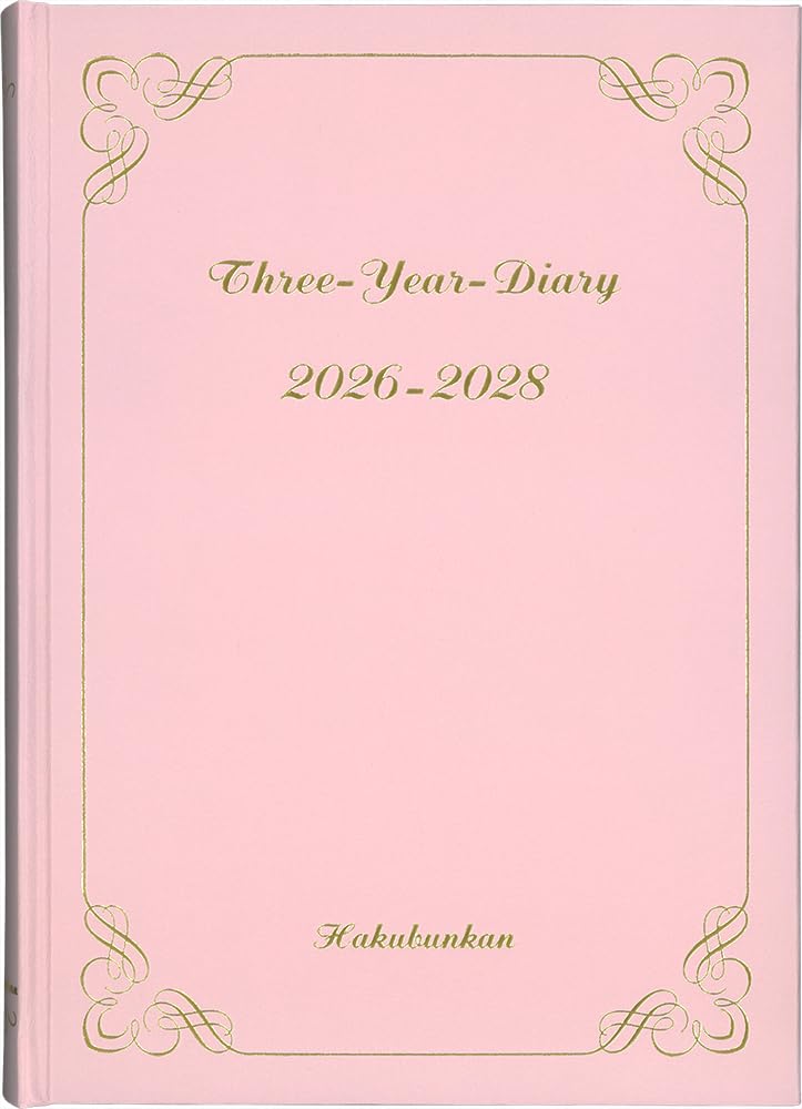 

Hakubunkan Diary 2026 A5 Pink 36 January 3-Year Diary, No. (Starts 2026) розовый