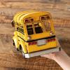 HEADS BRZ-INT17 Yellow Tin School Bus Interior Decoration, 265mm W x 125mm D x 165mm H, 1 Piece