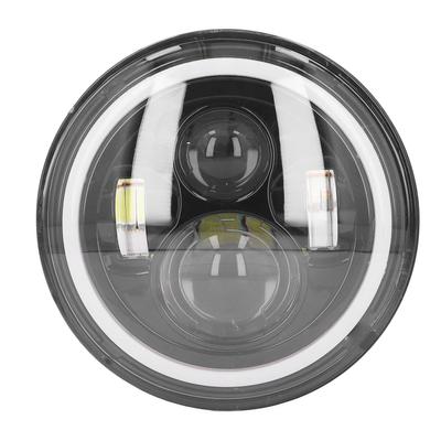 Motorcycle Headlight 7 Inch 6000K Universal Rugged LED Headlamp High Brightness Front Light DC 9 To