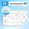 Qinglian Q Series 54K Universal Payment Receipt Book with Carbon Copy, Two-Part and Three-Part Forms