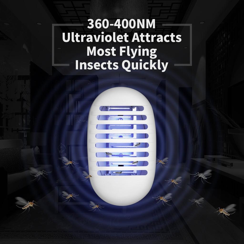 Mini Home Mosquito Killer Lamp Electric Shock Mosquito Trap Lamp Bug Zapper Silent Household