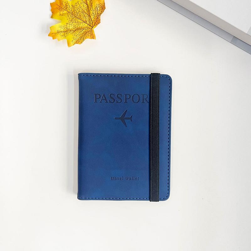 Travel Passport Holder Waterproof PU Leather Passport Cover with Card Slots Portable Document Organizer for Men Women Trip