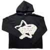 Felpa con cappuccio pullover ampia Y2K europea e americana stampata in schiuma hip-hop da uomo e da donna