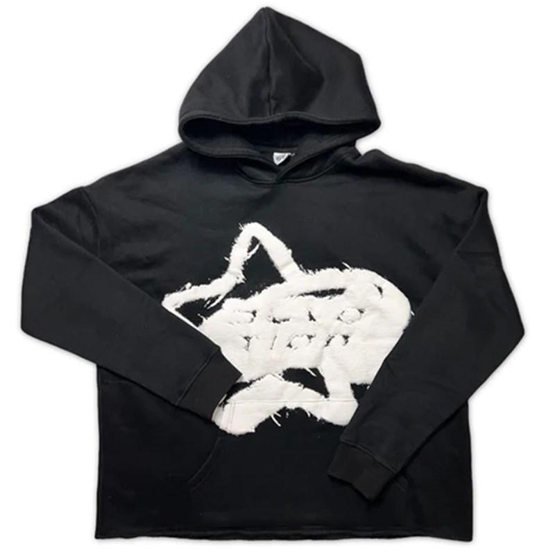 

Европейский и американский Y2K свободный печатный хип-хоп мужской и женский худи 2XL белый