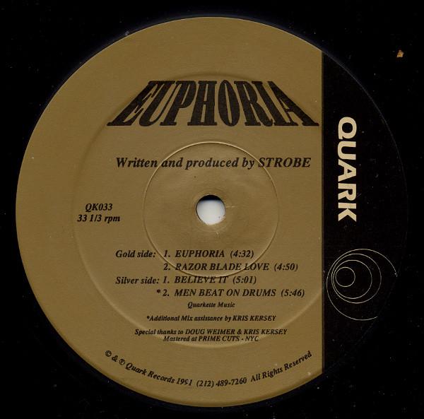 12inch Record EUPHORIA - 4 Cut EP QK033 Quark 1991 US Dance & Electronica Used