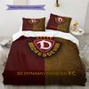 Dynamo Dresden Muster Bettwäsche Bettdecken-Set Heimdekoration Geschenk (1 Bettbezug + 2 Kissenbezüge (ohne Füllung))