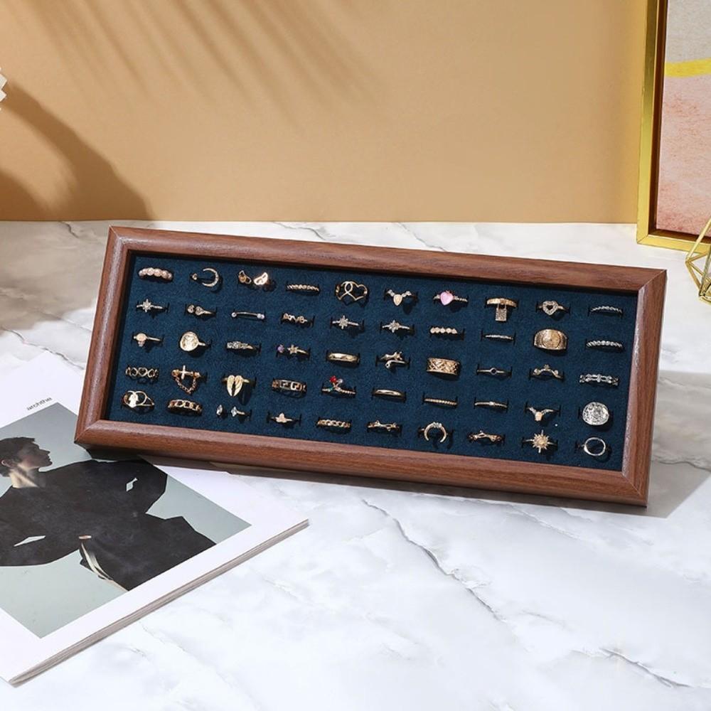50 Slot Fashion Jewelry Trays Velvet Jewelry Storage Pallet Stud Earrings Storage Rack  Dresser