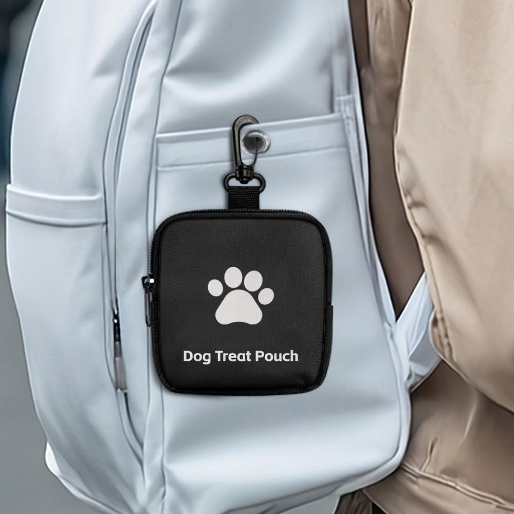 Zipper Closure Pet Training Reward Pouch Leak-Proof Pet Snack Container  Outdoor Training
