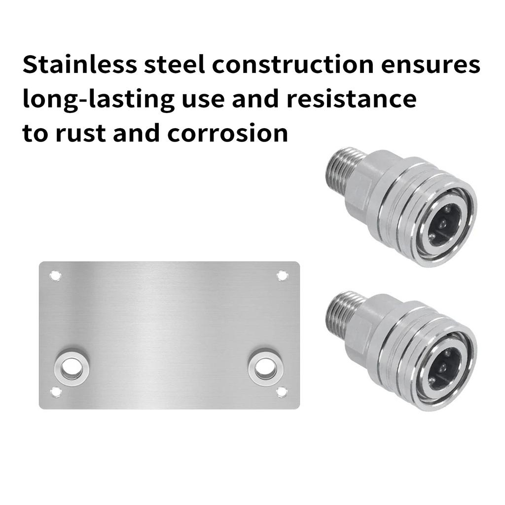 Pressure Washer Foam Cannon Holder 14"" Quick Connector Wall Mount Stainless Steel Car Pressure