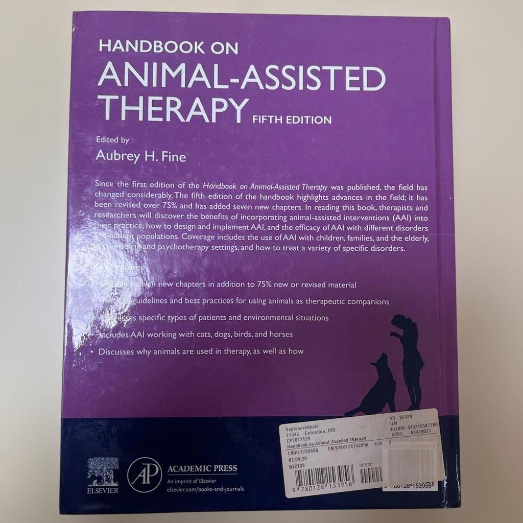 [USED] HANDBOOK ON ANIMAL-ASSISTED THERAPY