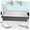 Kitchen Storage Box With Removable Cover Reinforced Handles Stackable Design For Cutlery Office Supplies Jewelry Organizing