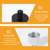 Metall Live-Übertragungsgeräte Mikrofonständer-Adapter 5/8 auf 1/4 Mikrofon-Konvertierungsschrauben-Adapter Aluminiumlegierung Stativhalterungsadapter