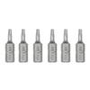 6 Piece Steel Tamper Resistant Bit Set 1/4" Hexagonal Shank Magnetic Screwdriver Bit For Various Applications