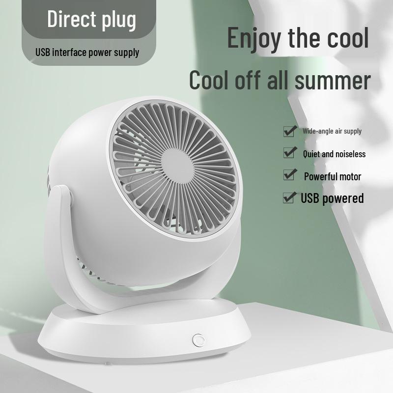 Multi-Functional USB Desk Fan: Compact Air Circulator for Home or Office 23x19x25cm