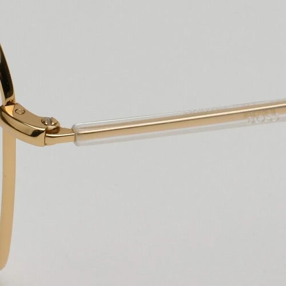 Hugo Boss Hugo Boss Titanium Eyeglass Frames BOSS1398 000 Square Lightweight Gold Rose Gold