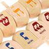 10Pcs 10 Pcs Spinning Top Toy Children Gits Wooden Crafts Wooden Spinning Dreidel  Table Decorations