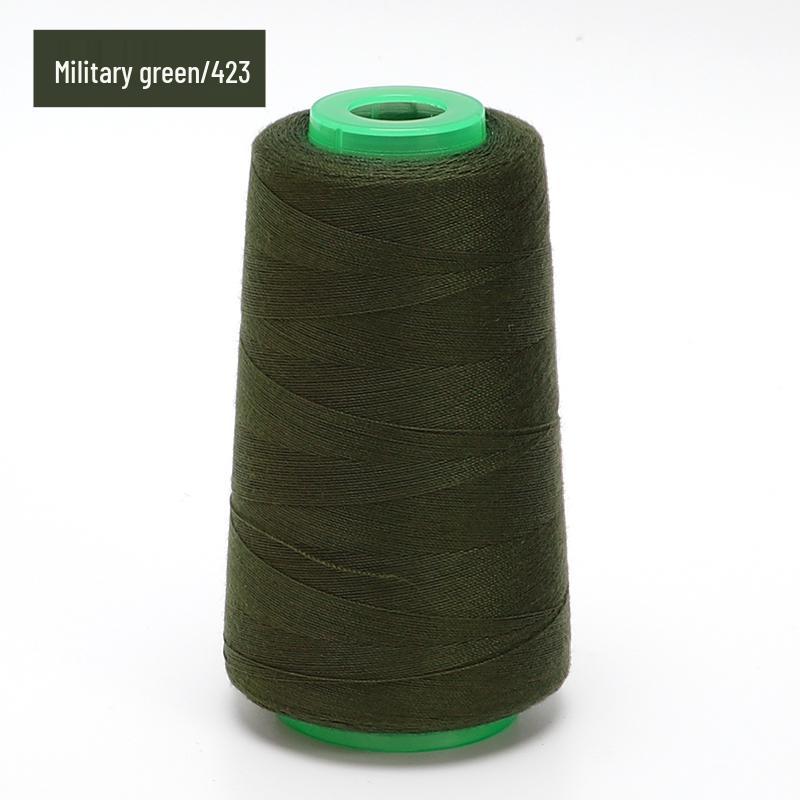 Household Sewing Thread - Large Spool, 202 Colors, Medium Thick Polyester for Sewing Machines, Black & White