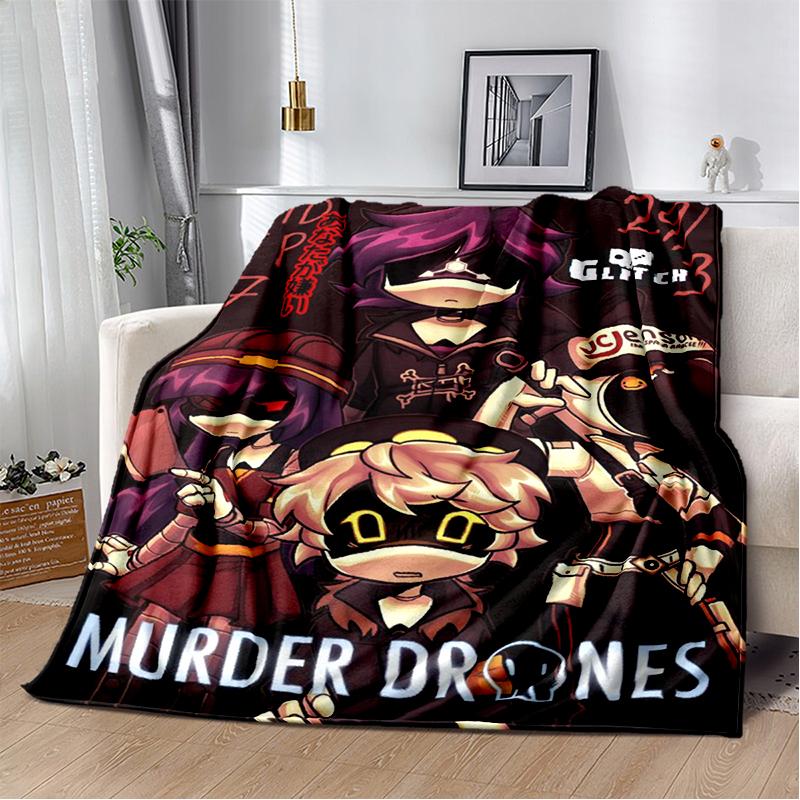 2025 New Style 3D Murder Drones Uzi Cartoon Soft Blankets,Throw Blanket Comfortable Blanket for Picnic Beds Sofa Home Bedroom