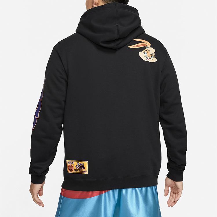 Nike Space Jam: A New Legacy Tune Squad Kreslená potlač Športová pulóverová mikina s kapucňou Pánska mikina Čierna DJ3901-010