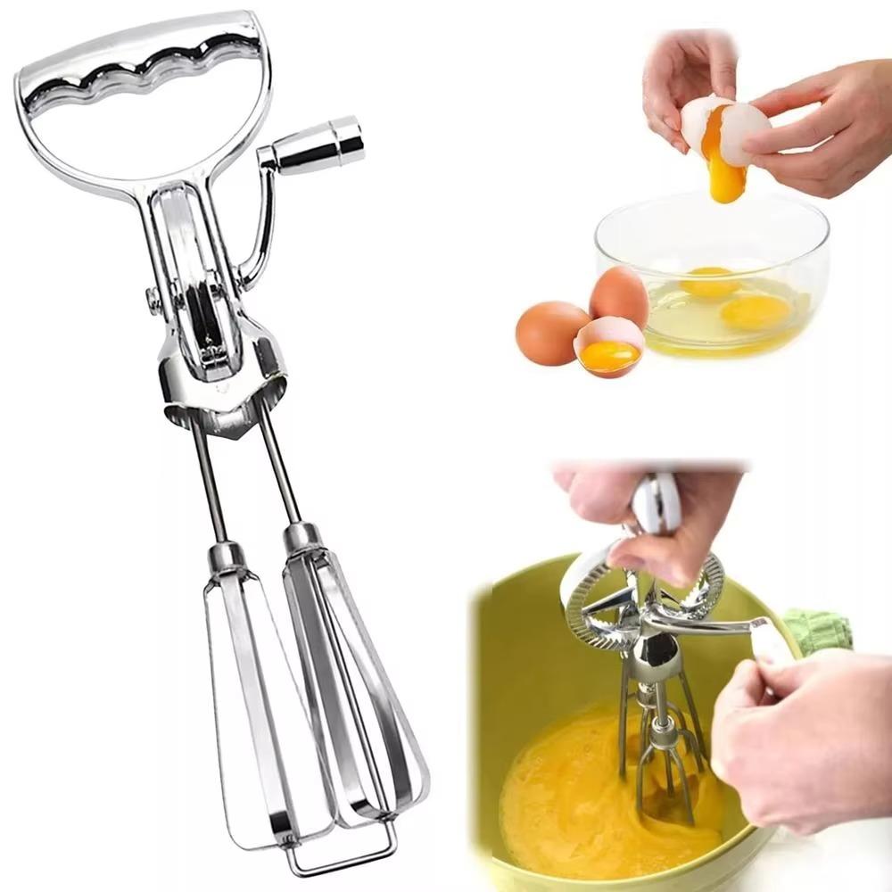 Semi-automatic Egg Whisk Manual Kitchen Mixer Baking Tool Hand Crank Egg Beaters Bakery