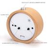 Small Alarm Clock with Night Light Classic Round Silence Table Clocks Snooze Function