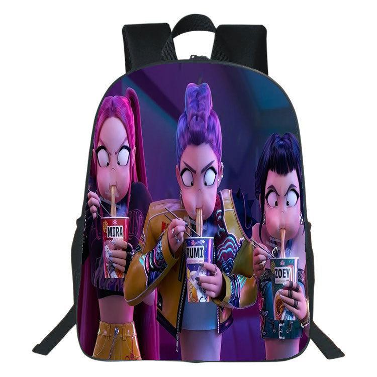 Rucsac Demon Hunters Student & Copii 40CM - KPop Huntress Geantă de Umăr Dublă CLE
