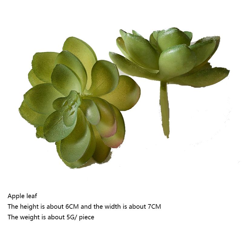 12pcs PVC Succulents Plants Green Faux Succulent Plant for Home Garden Small Bonsai Decor Flower Desktop Plants
