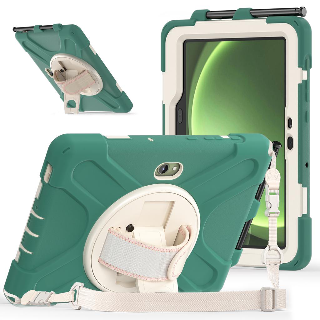 For Samsung Galaxy Tab Active5 Pro X350/X356B/Active Pro T540/T545/T547/Active4 Pro T630/T636 Kickstand Case Cover with Shoulder Strap