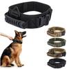 Adjustable Metal Double Buckle Tactical Dog Collar Luxury Designer Training Collar Dog German Shepherd For Medium Large Dogs