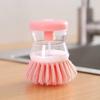 Automatic Liquid Dispensing Dishwashing Brush - Non-Stick Oil Cleaner for Kitchen Pot Cleaning