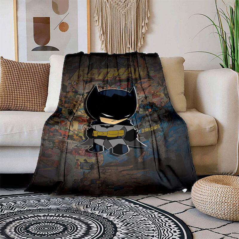 1pc Batman Comic Collage Cartoon Blanket,Portable Throw for Travel & Camping, All Season Cozy Blanket,Ideal Gift 80cmx120cm