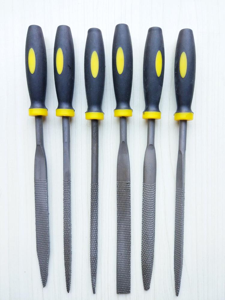 6-Piece Handcrafted Wood File Set: Fine-Tooth Steel Files for Woodworking DIY Projects.