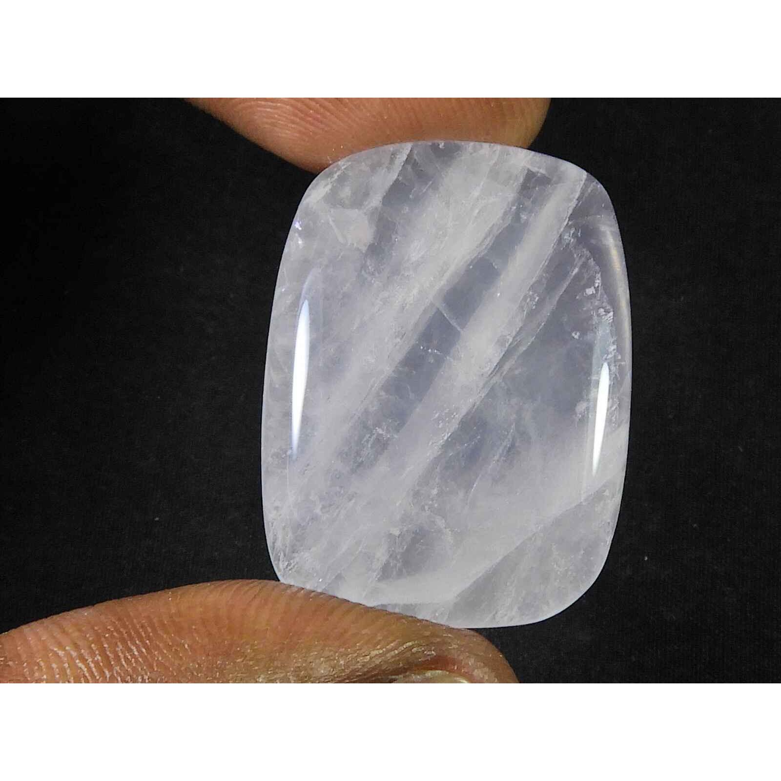 

23X34MM Natural Baby Pink Rose Quartz Oval Cabochon Loose Gemstone 42Cts. SK-1894