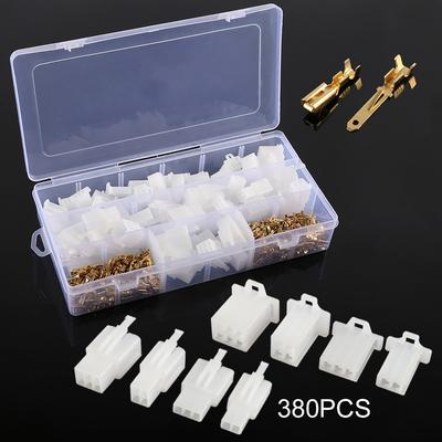 380PCS Auto Draht Terminal Stecker 2,8 Mm Stecker Männlich Weiblich Terminals Gehäuse 2 3 4 6 für Boot Auto motorräder Auto Boot