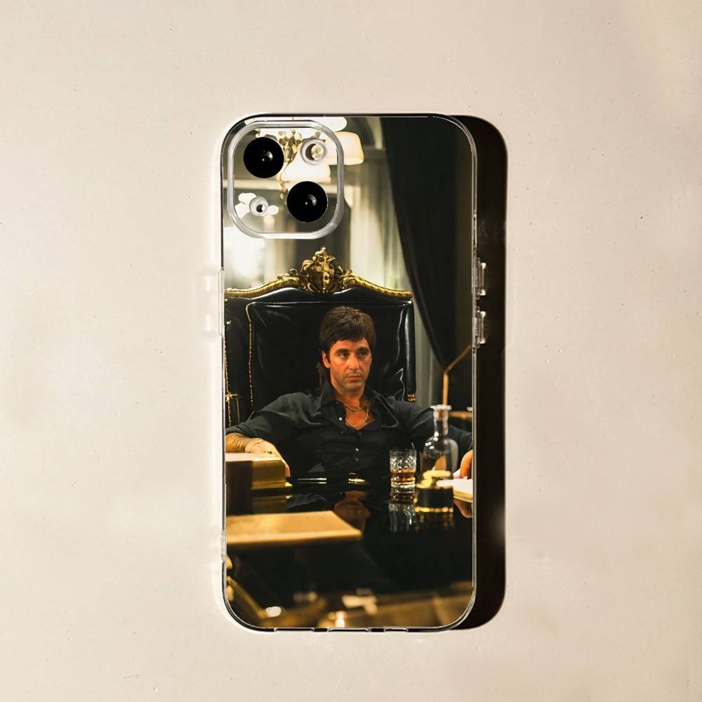 S-Scarface The World Is Yours Für iPhone 17,16,15,14,13,12,11 Pro,Max,Plus,X,XS,XR,SE4,E Mini Transparent Weich Anti-Rutsch Griff