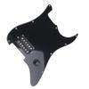 Yibuy Black Metal PVC Pickguard for 1 Humbucker Electric 3 Layers with 11 Mounting Easy Repair Noiseless & Pre-Wired Guitar, Holes, Process,