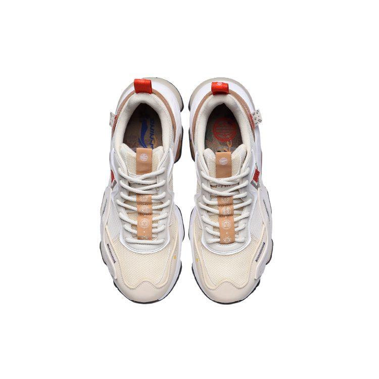 Li Ning CF Tracing Casual Shoes Men's Low Top Eggnog Gray AGLR109-3