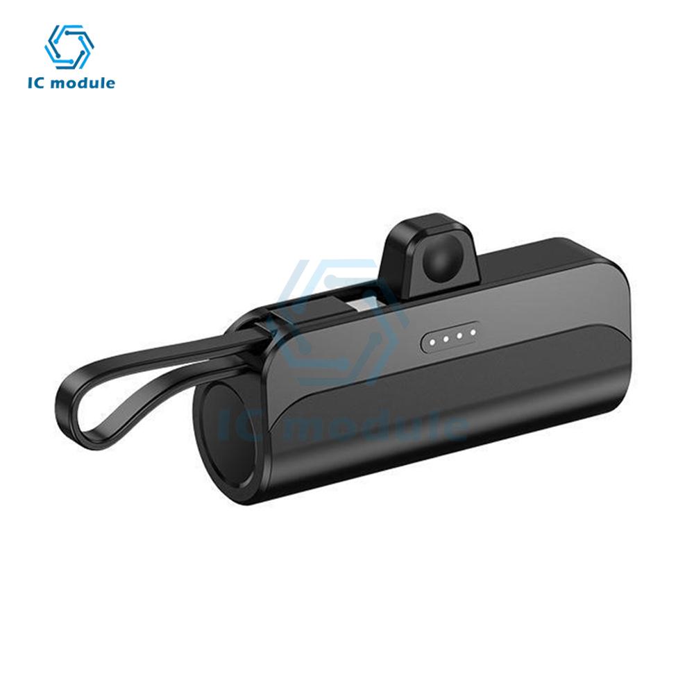 Безпаечный корпус для мини-аккумулятора 21700 на 1 ячейку, Power Bank, Коробка для батарей 18650, Набор DIY для мобильного источника питания, Подходит для IOS/Type-C чёрный