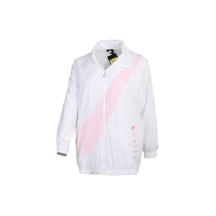 (WMNS) Nike Big Swoosh Jacket White Pink Women s DA0981-100 XL