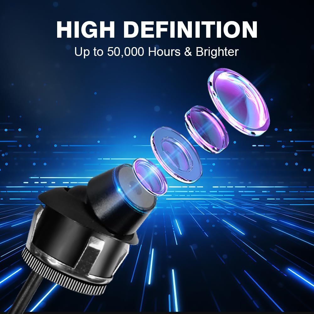 2PCS Car Rearview Mirror Welcome Lamp Blade Light Carpet Projection Lamp Laser Beam Carpet Lamp Universal