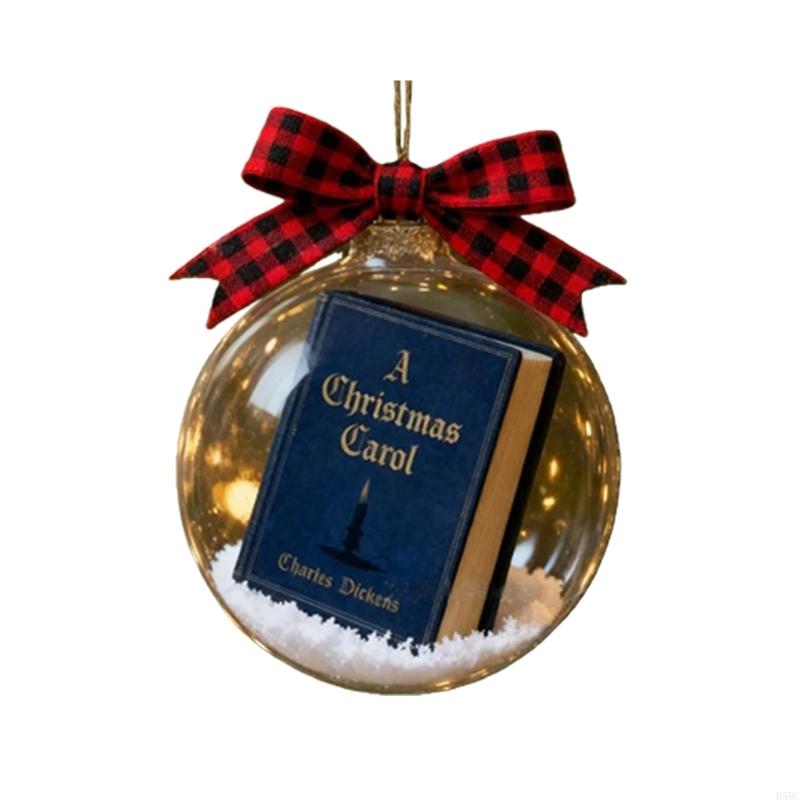 

Efficient Acrylic Christmas Carol Hanging Ornament Mini Book Design For Christmas Tree Door Handle Gift Package Decoration синий
