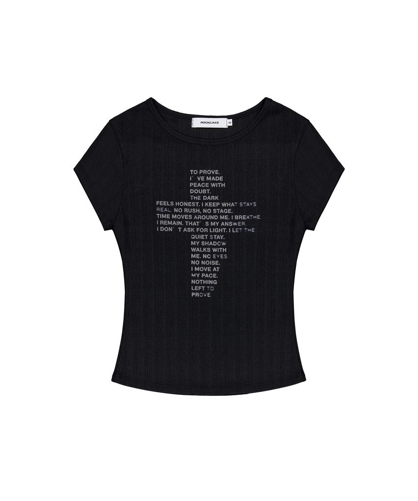 ROCKCAKE Cross Crop Top - Black