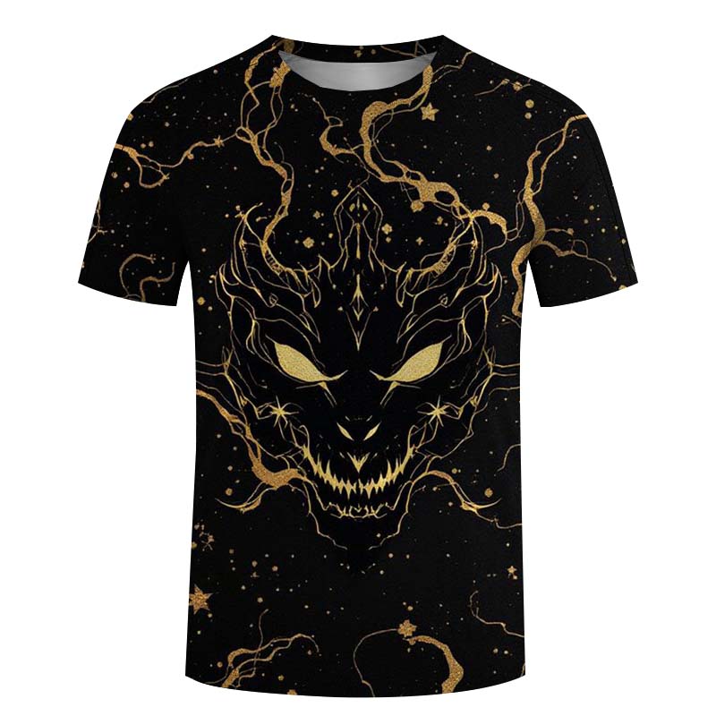 3D printed top T-shirt for summer fashion men's clothing