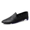 Fashion Mens Genuine Leather Shoes Elegant Slip-On Shoe Vintage Casual Shoes Men Classic Lightweight Male Loafers Driving Flats