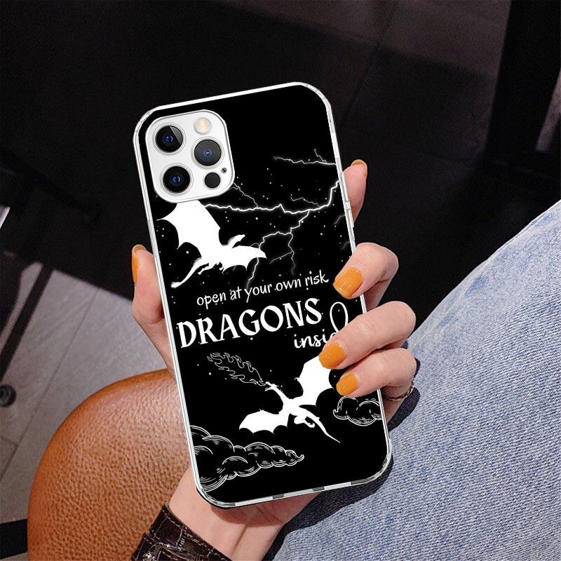 F-Fourth W-Wing Dragon Phone Case For iPhone 13 12 Mini 11 Pro Max XS XR X SE 7 8 Plus 5S 5 6S 6 Gift Print Cover Fundas