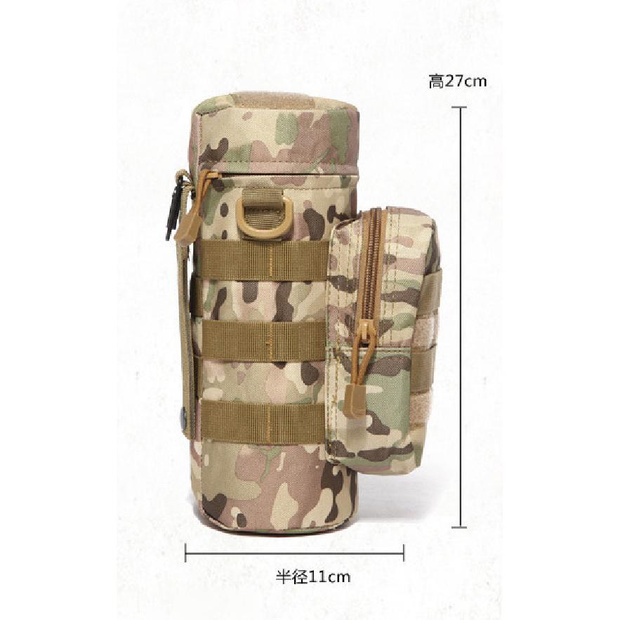 Outdoor Tactical Water Bottle Bag Military Fan Camouflage Outdoor Travel Hiking Climbing Accessory Bag
