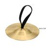 PATIKIL Finger Cymbal, 1 Piece, Diameter 2.08mm, Brass/Copper, Golden Tone, for Foot Dance Parties, One-Handed Operation