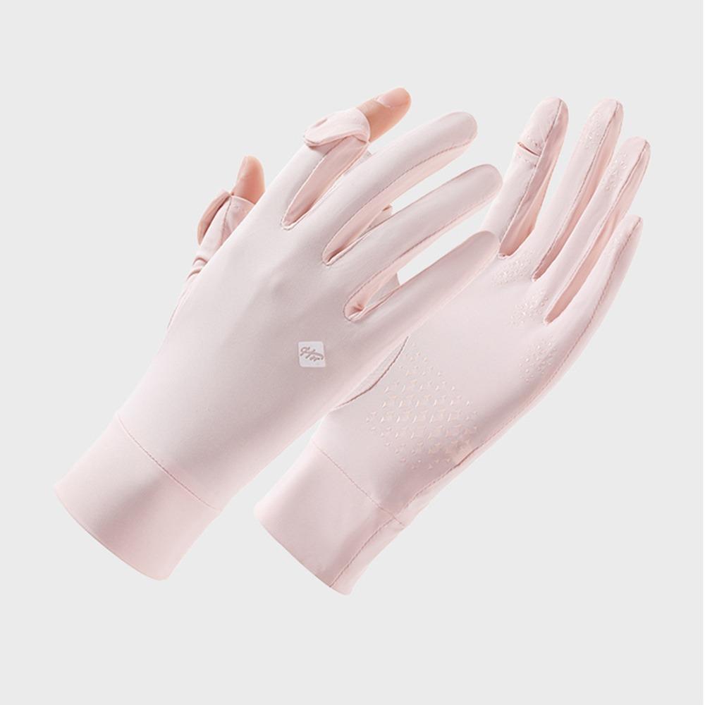 Anti-UV Women Sunscreen Gloves Silicone Anti Slip Summer Driving Mittens  Girl