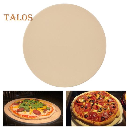 Cordierite Pizza Stone for Oven And Grill Square Baking Sheet Thermal Shock Resistant Cooking Stone Multi-Purpose Round Pizza Pan for Pizza Bread